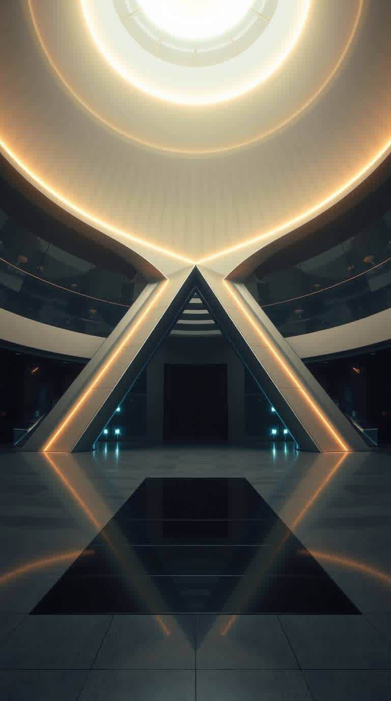 Museum After Dark, noche, museo, cultural, arquitectura, minimalista, elegante, moderno, iluminado, artístico