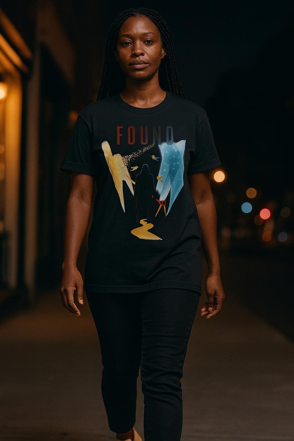 Found worn on the classic tee, full view