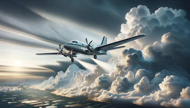Cloud seeding illustration