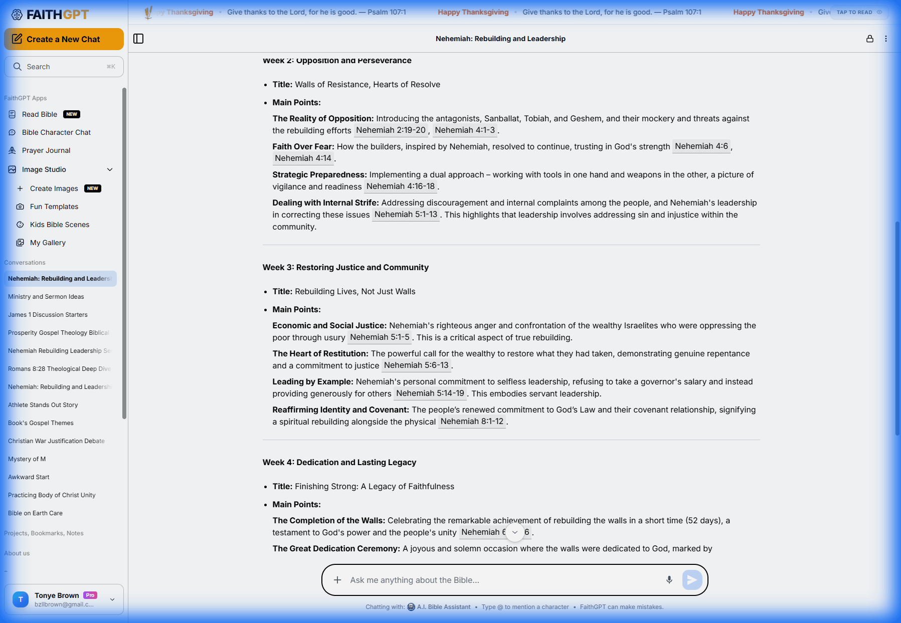 Church planter working late at night surrounded by tasks