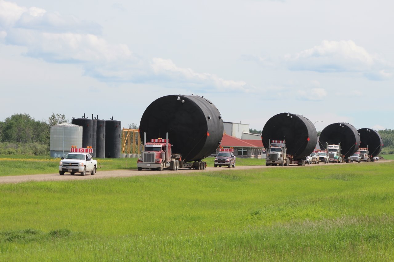 Oilfield storage tanks Alberta