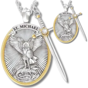 Compre 1 Leve 2 - Colar Abençoado de São Miguel Arcanjo [Produto Original] 