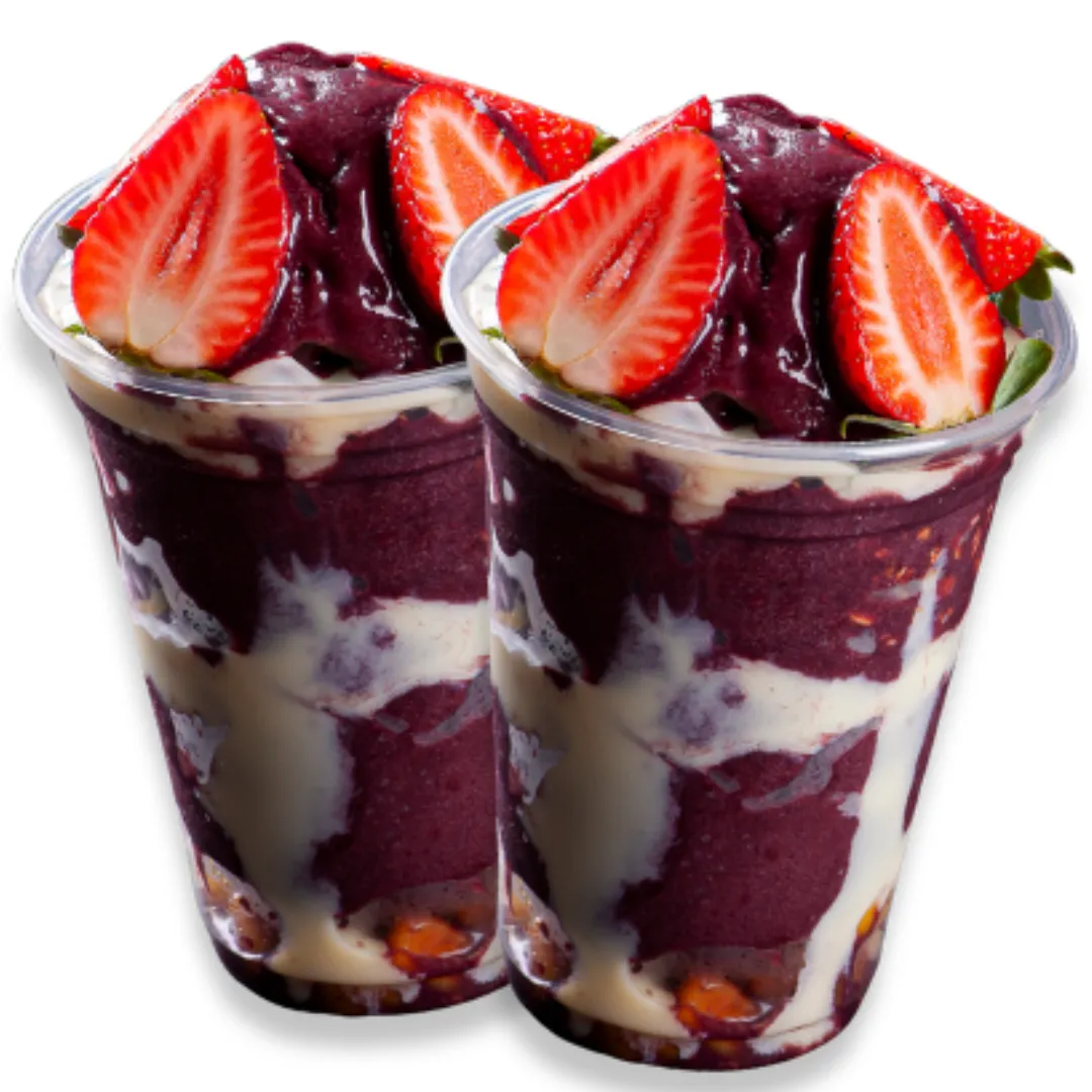 2 COPOS DE AÇAI 300 ML - SEM AÇUCAR