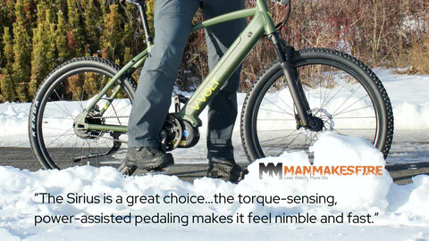 man riding Vvolt Sirius electric bike