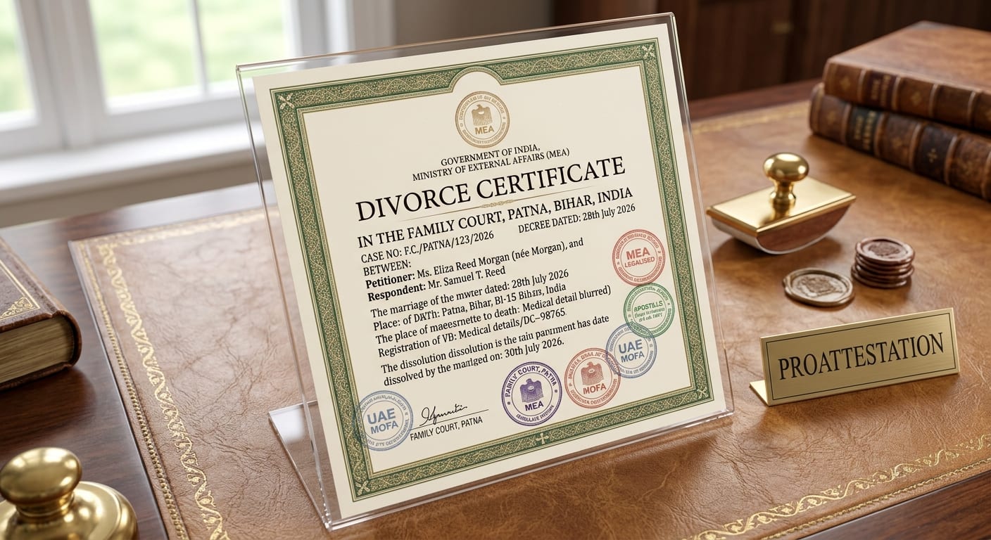 Divorce Certificate Apostille & Attestation Legalization - Pro Attestation