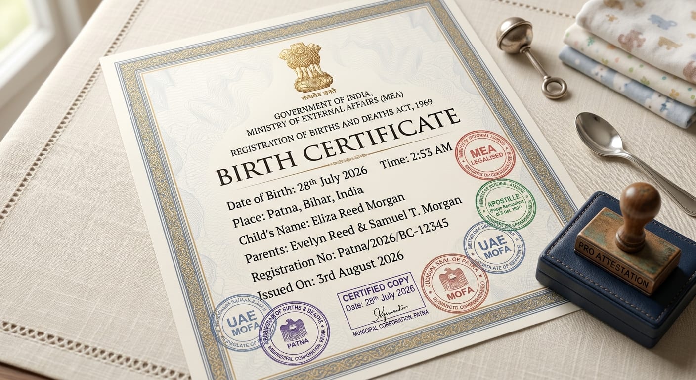 Birth Certificate Attestation Legalization - Pro Attestation