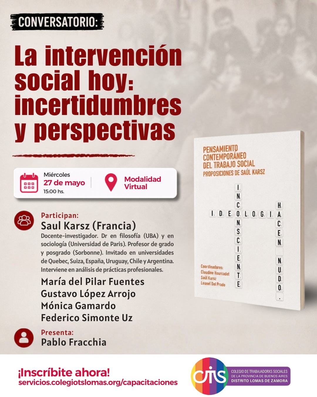 La intervención social hoy: incertidumbres y perspectivas.
