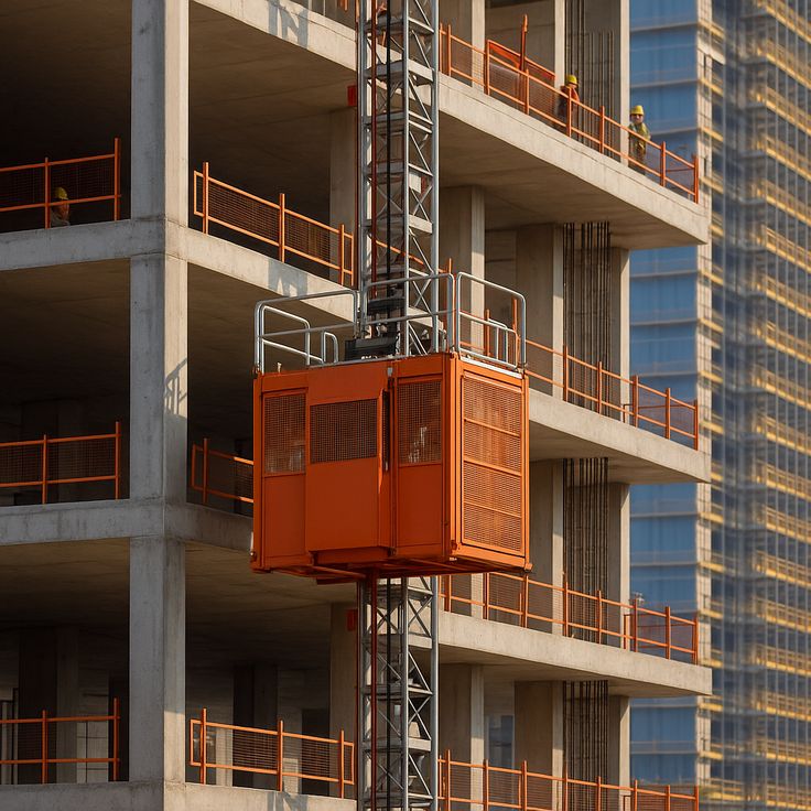Industrial safety cage installation