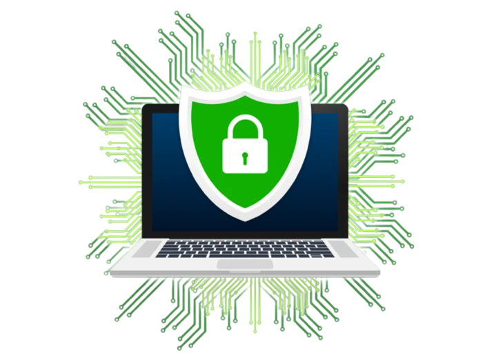 Laptop Security Shield Icon