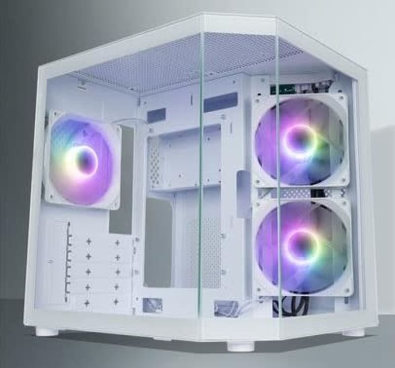 GABINETE TECWARE VX TRINITY M2 3F ARGB WHITE