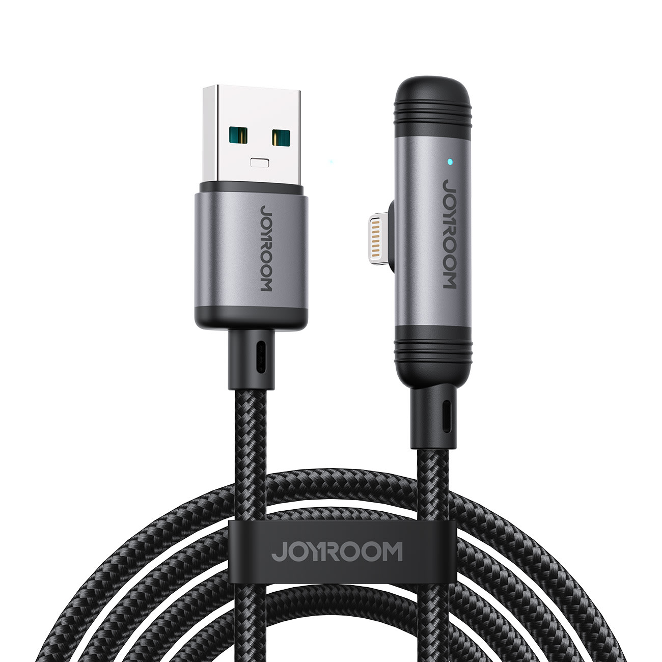 S-A56 EnjoyX 90° USB-A–Lightning 3A дата кабель 1.2м - Хар