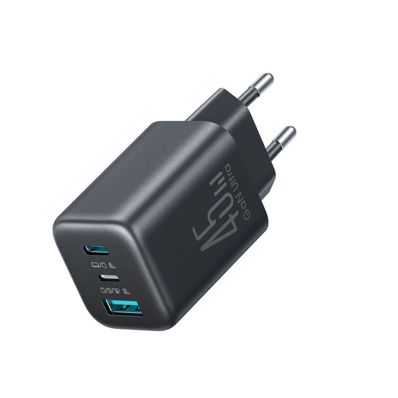 JR-TO1 45W GaN 3 портын цэнэглэгч (EU) - Хар
