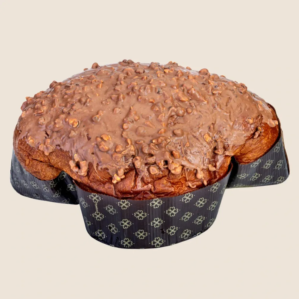 Colomba artigianale  DI PRISCO Gianduiotta, farcita con crema alla gianduia