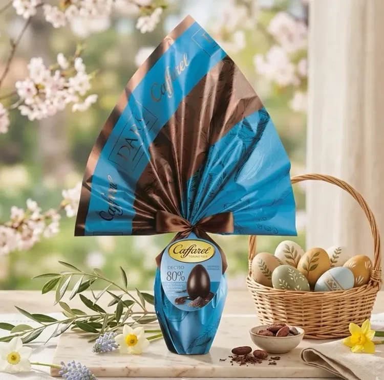 Uovo Caffarel Fondente Deciso 80% e Nibs di Cacao