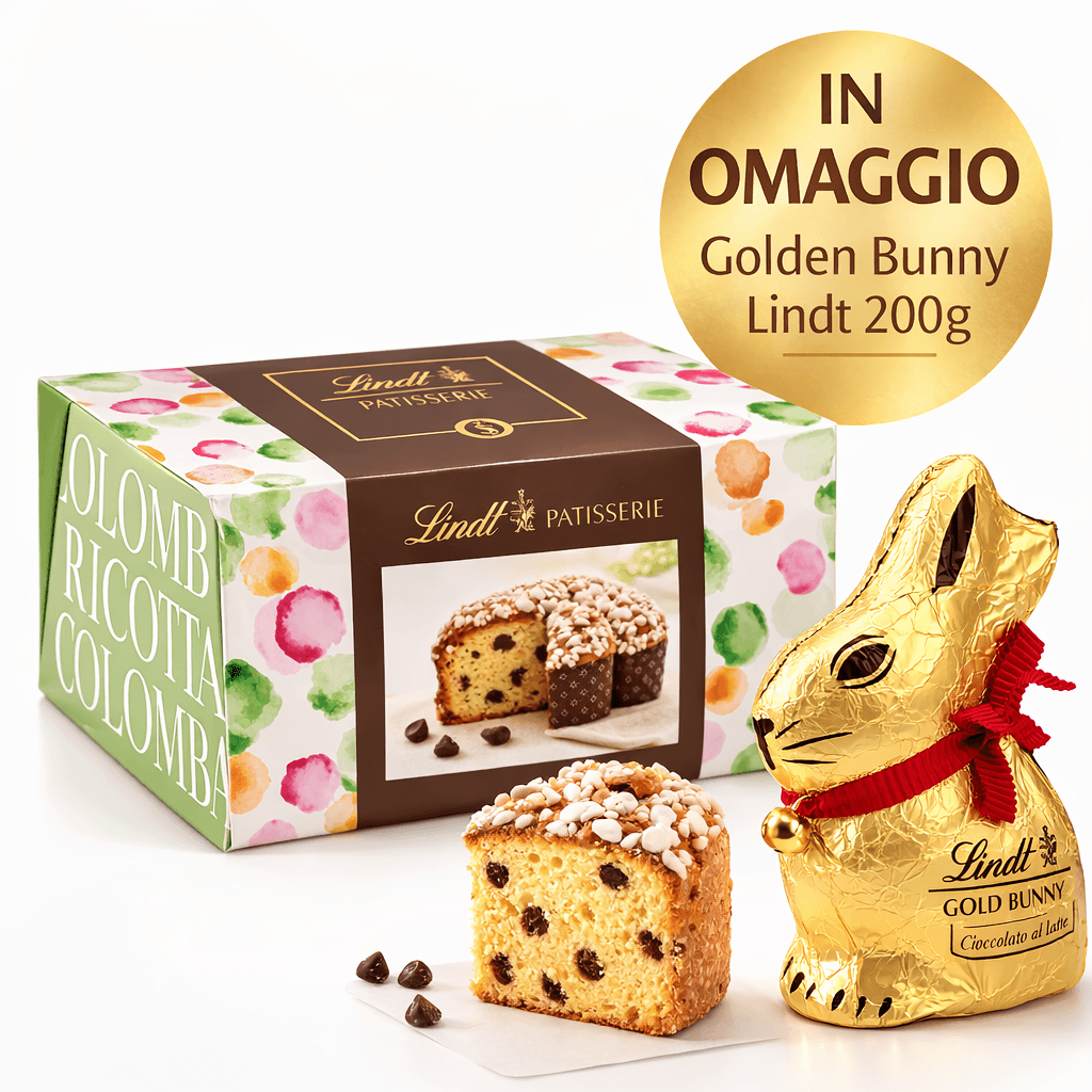 Colomba Lindt Doppio Cioccolato + OMAGGIO gold bunny 200 gr