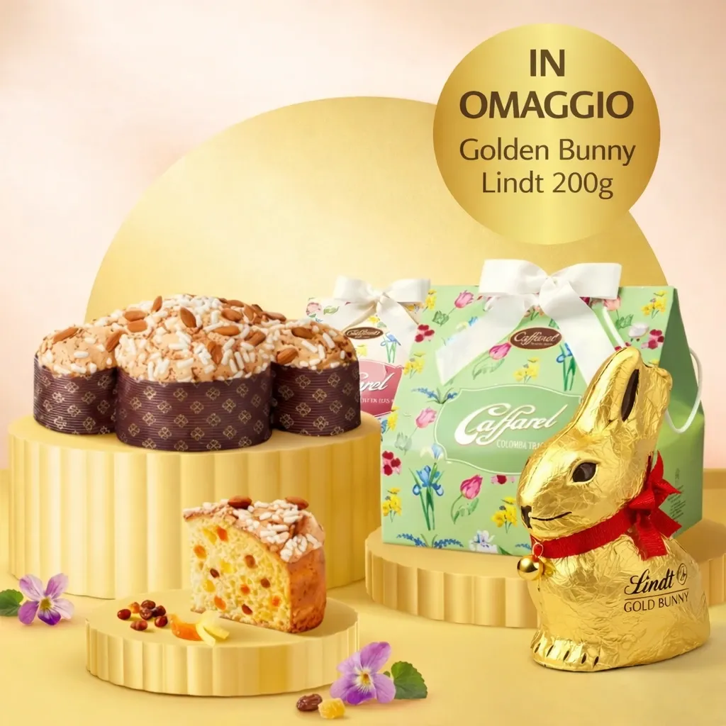 Colomba Caffarel Tradizionale + OMAGGIO gold bunny 200 gr