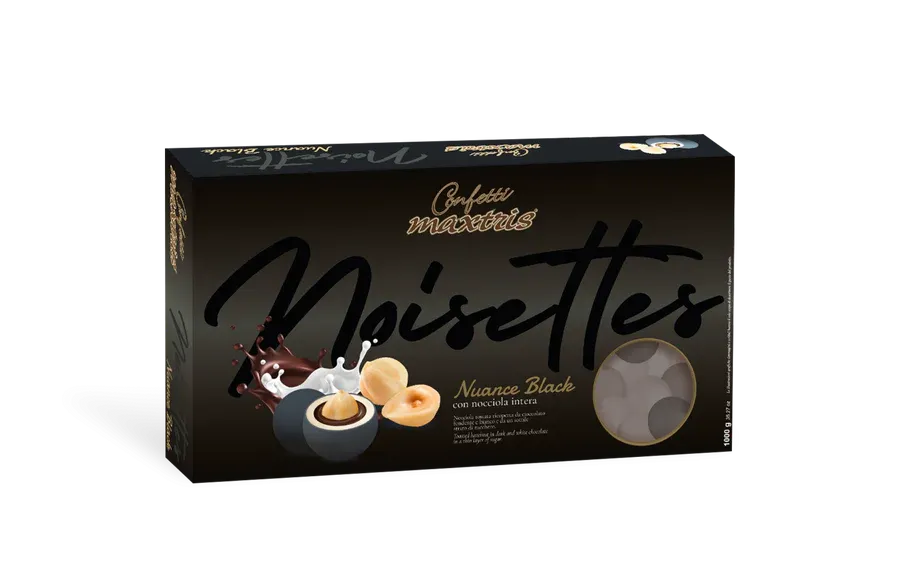 Confetti Noisettes Classiche Maxtris Nero