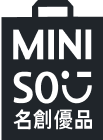 logo miniso no bloco de parceria de negócios da stone