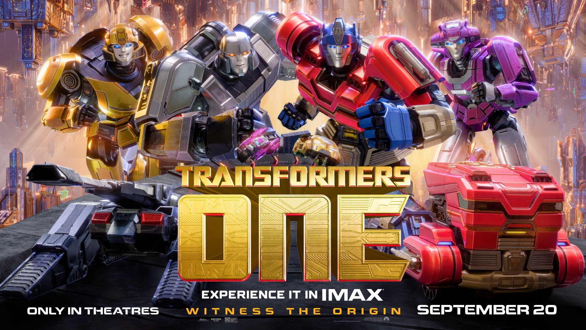 Transformers One backdrop