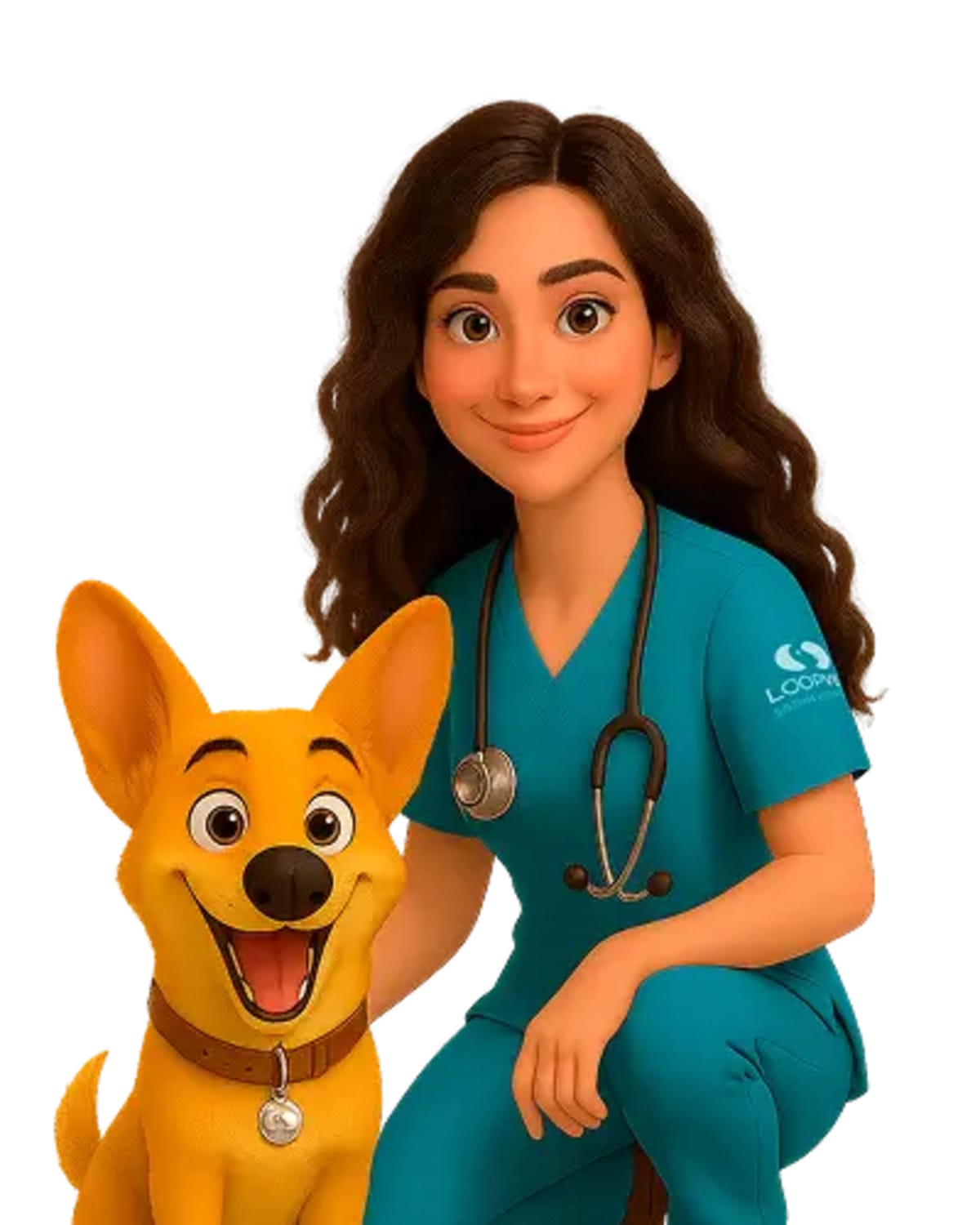Atendimento veterinário com o sistema Loopvet em uso, Jaú SP