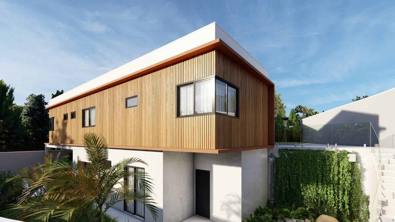 Projeto de sala de estar elaborado pela VM Arquitetura, Serrana-SP