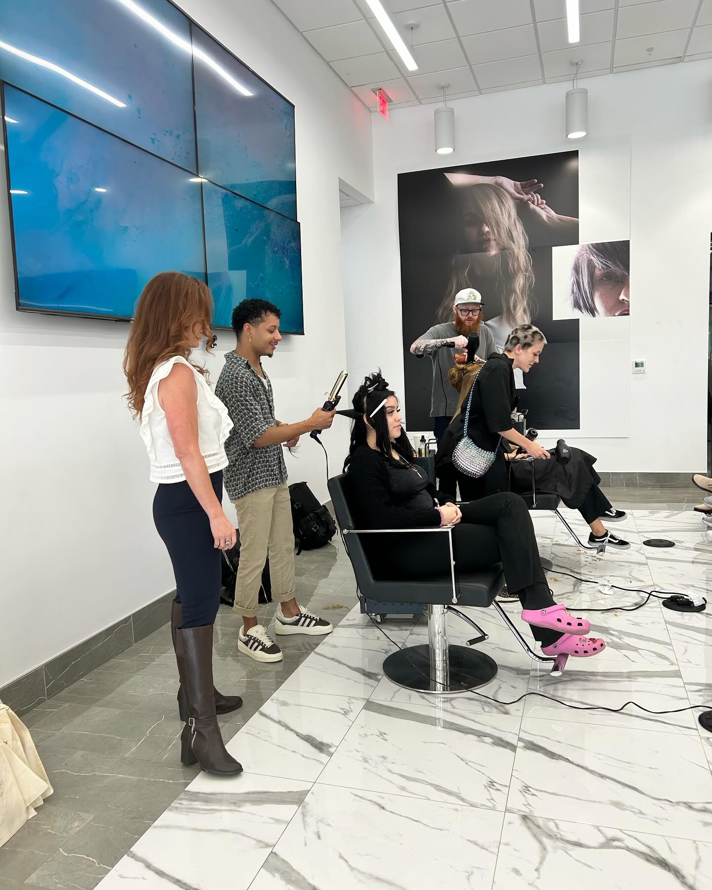 Styling work at Osgood O'Neil Salon, a hair salon in University Park, Dallas