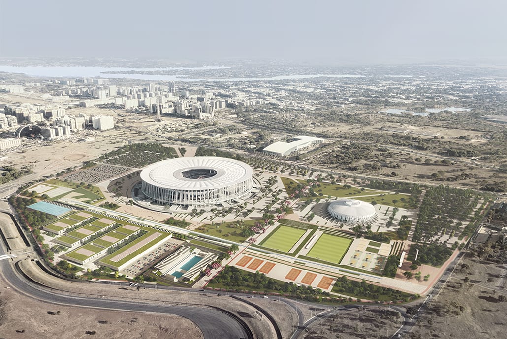 Perspectiva ampla de projeto da ARQBR Arquitetura e Urbanismo, em Brasília