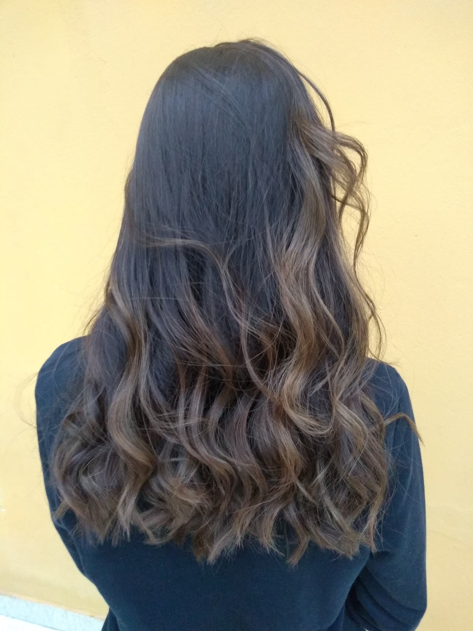 Detalhe do resultado de um atendimento no Brenda Peruchi Coiffeur