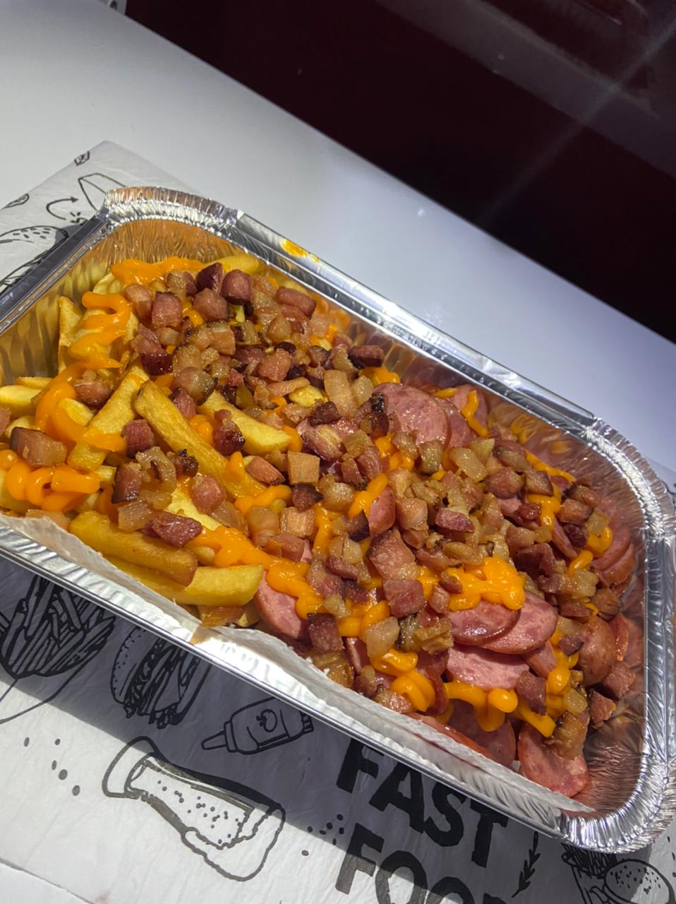 Barca de hambúrgueres na Snack Burguer, Apuí-AM