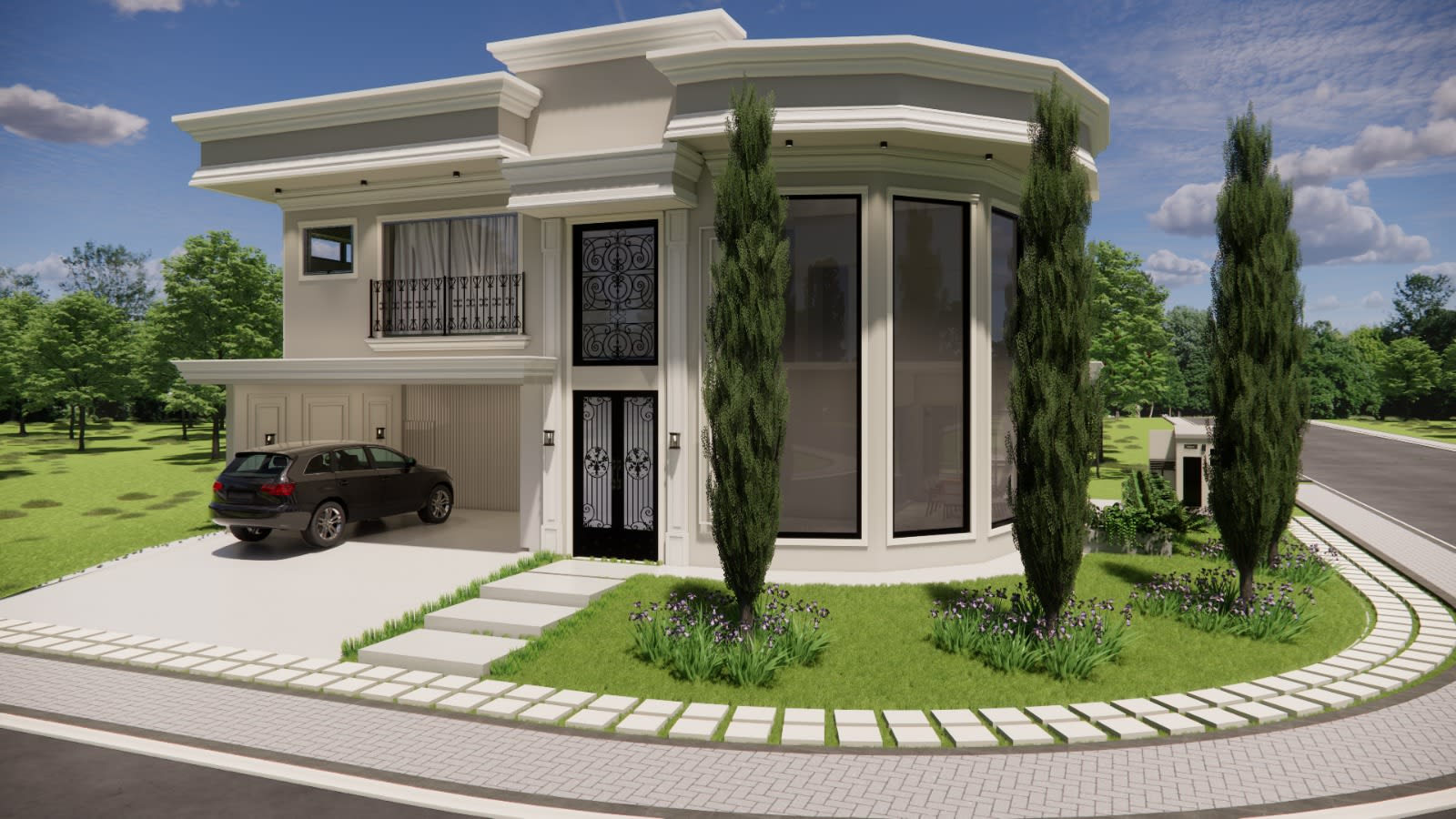 Interior residencial projetado pela LUD Arquitetura em Avaré
