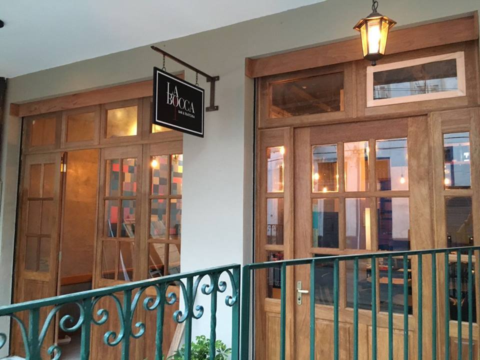 Detalhe de prato preparado pela cozinha da La Bocca Bar & Trattoria, na Lapa