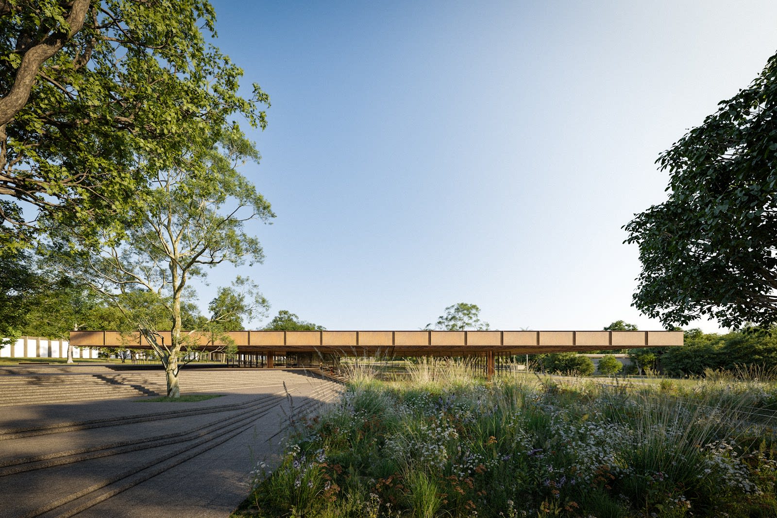 Detalhe construtivo em obra da ARQBR Arquitetura e Urbanismo, em Brasília