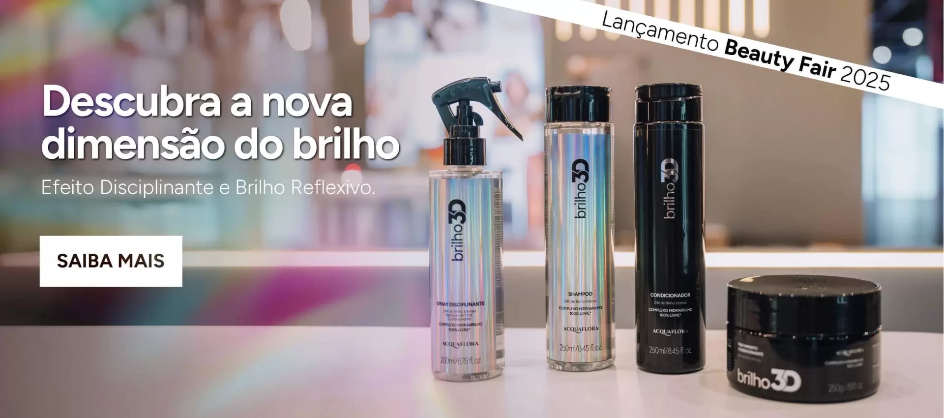 Fachada e ambiente da JAC Cosméticos, loja de cosméticos em Jaú (SP)