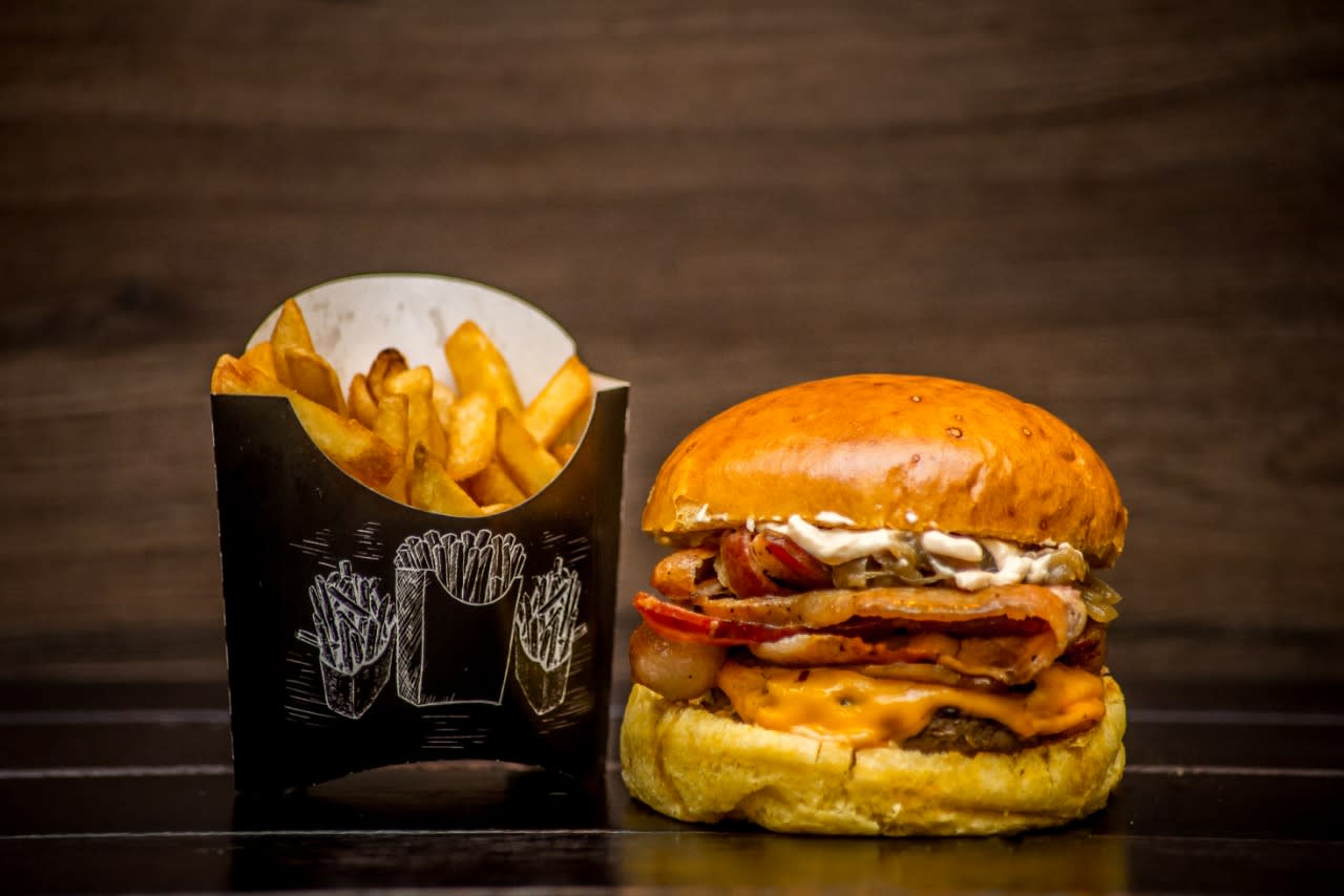 Hambúrguer artesanal do Mamute Burguer, Campo Grande