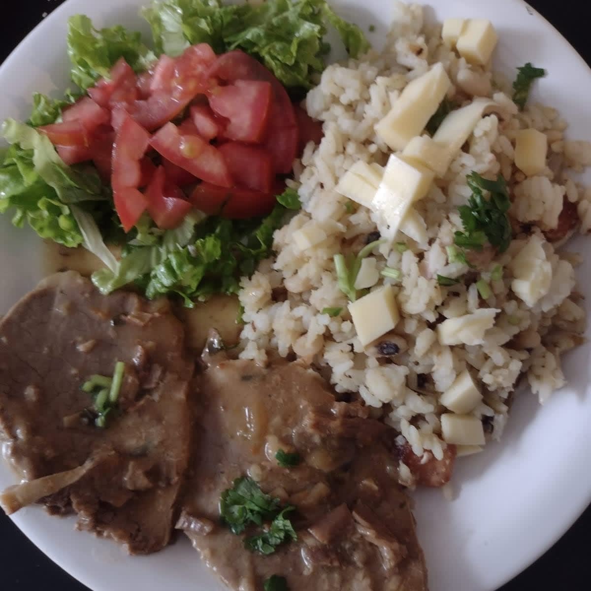 Refeição completa do Restaurante Império, em Guarulhos