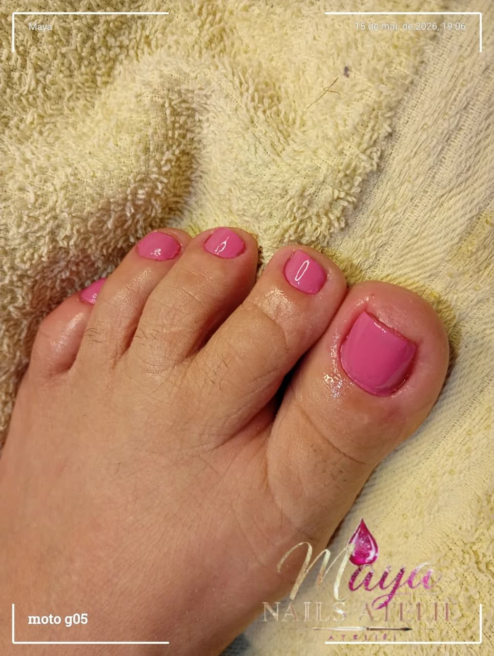 Detalhe de esmaltação feita no Studio Maya Nails Ateliê, Jardim Utinga