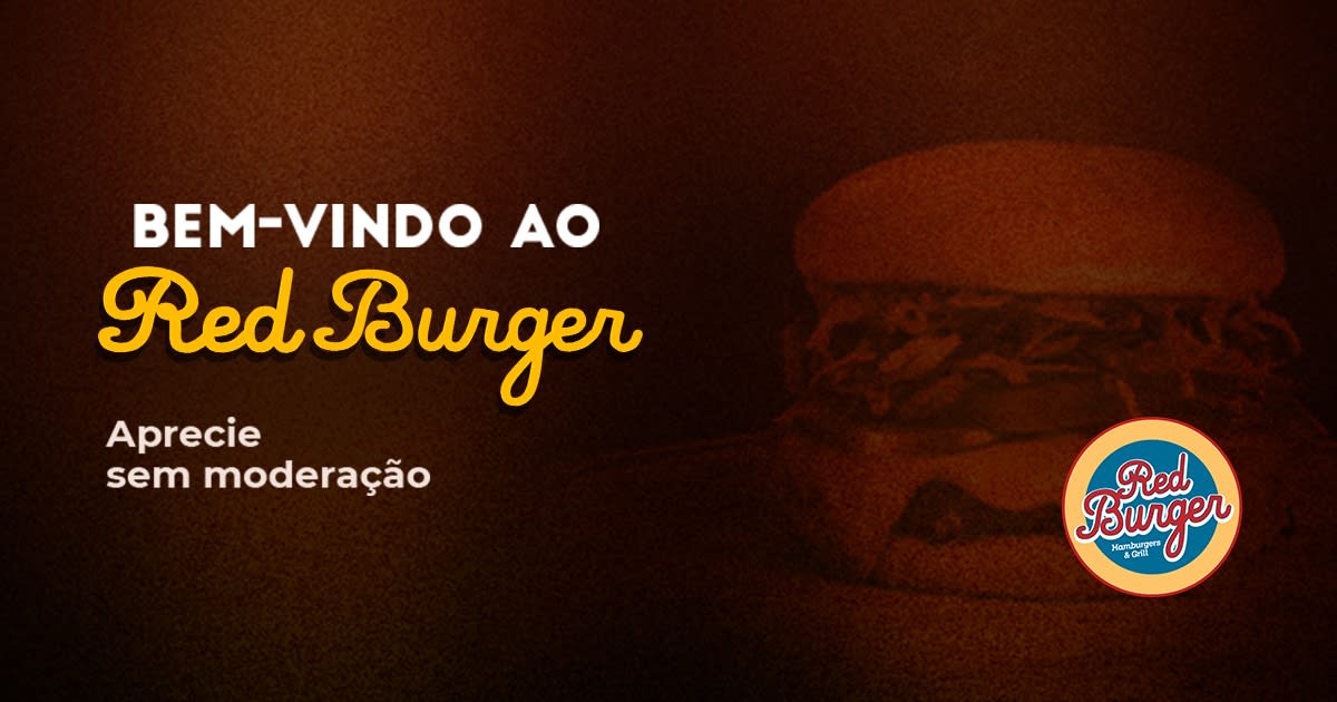 Hambúrguer especial do Red Burger Jaú, queijo derretido e blend artesanal