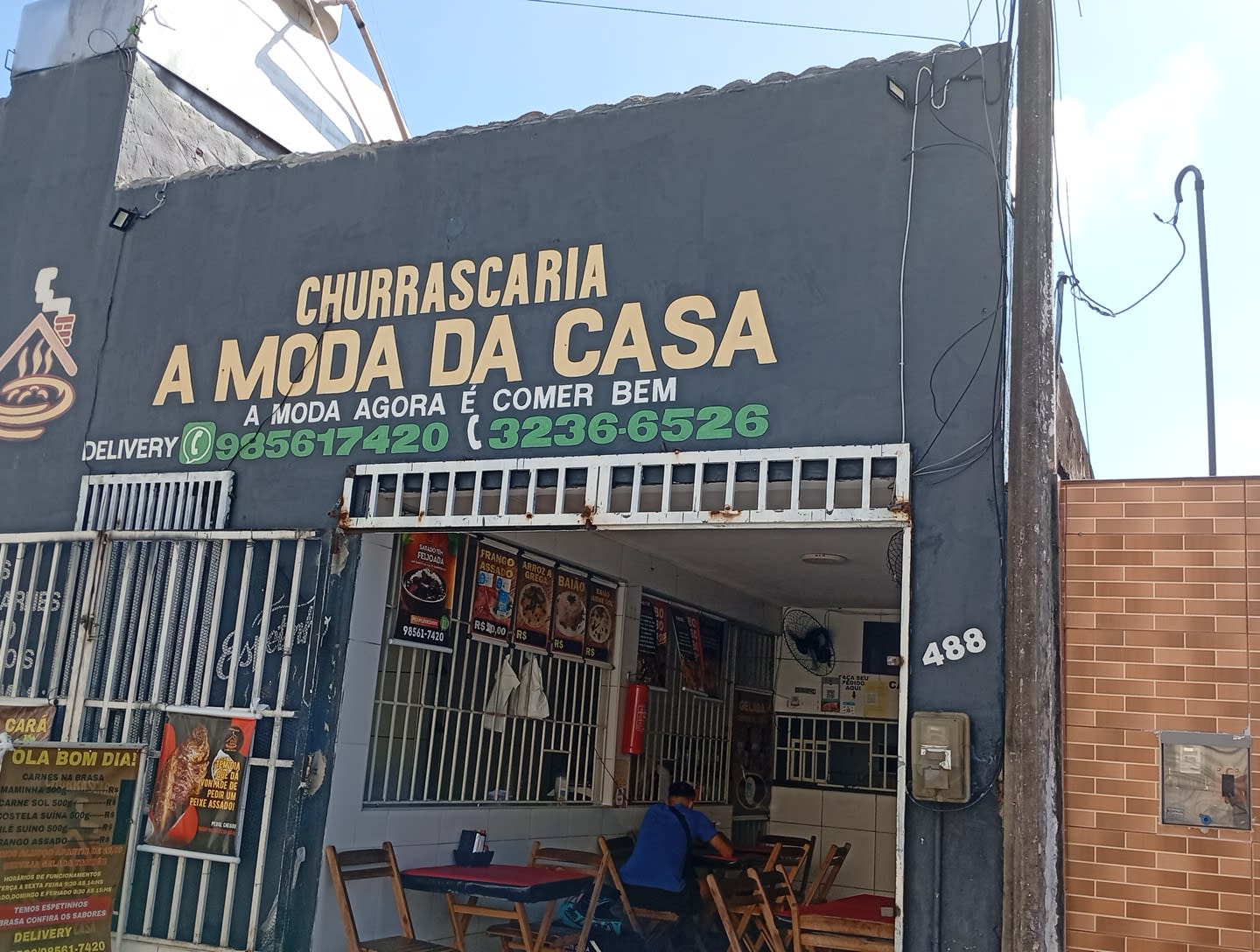Ambiente da Churrascaria à Moda da Casa no Álvaro Weyne, Fortaleza