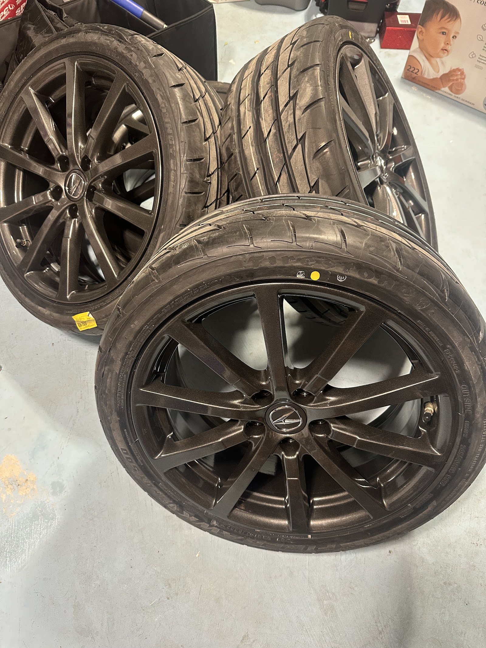 Close-up of a restored alloy wheel at Winnipeg Wheel Works