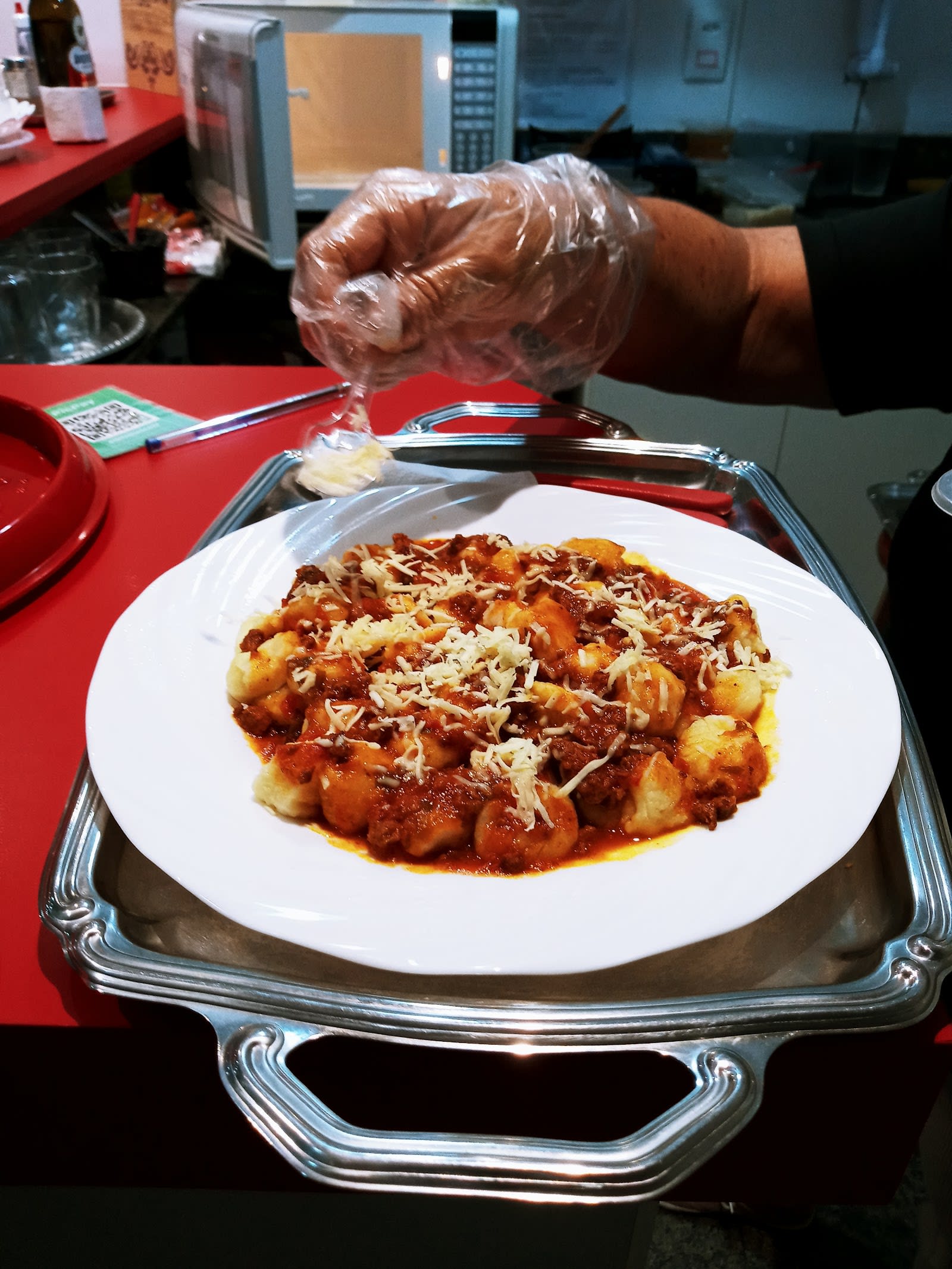 Prato italiano servido no PontoMassaVV em Vila Velha