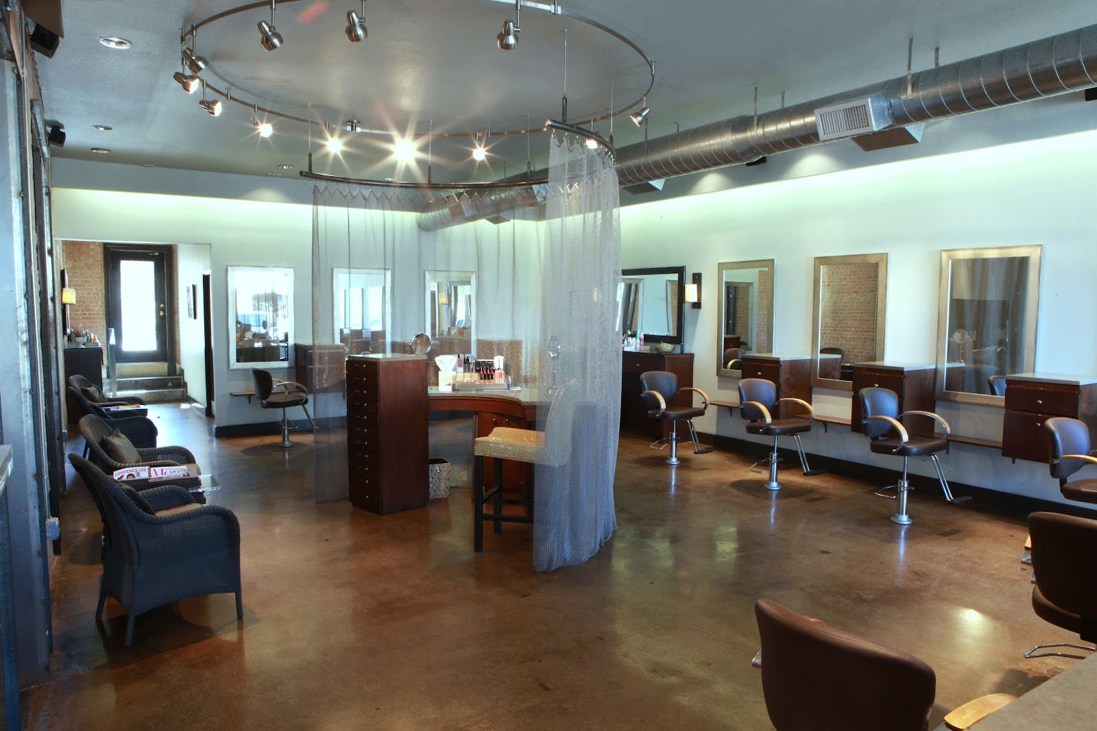 Long hair styled at Osgood O'Neil Salon, a Dallas hair salon