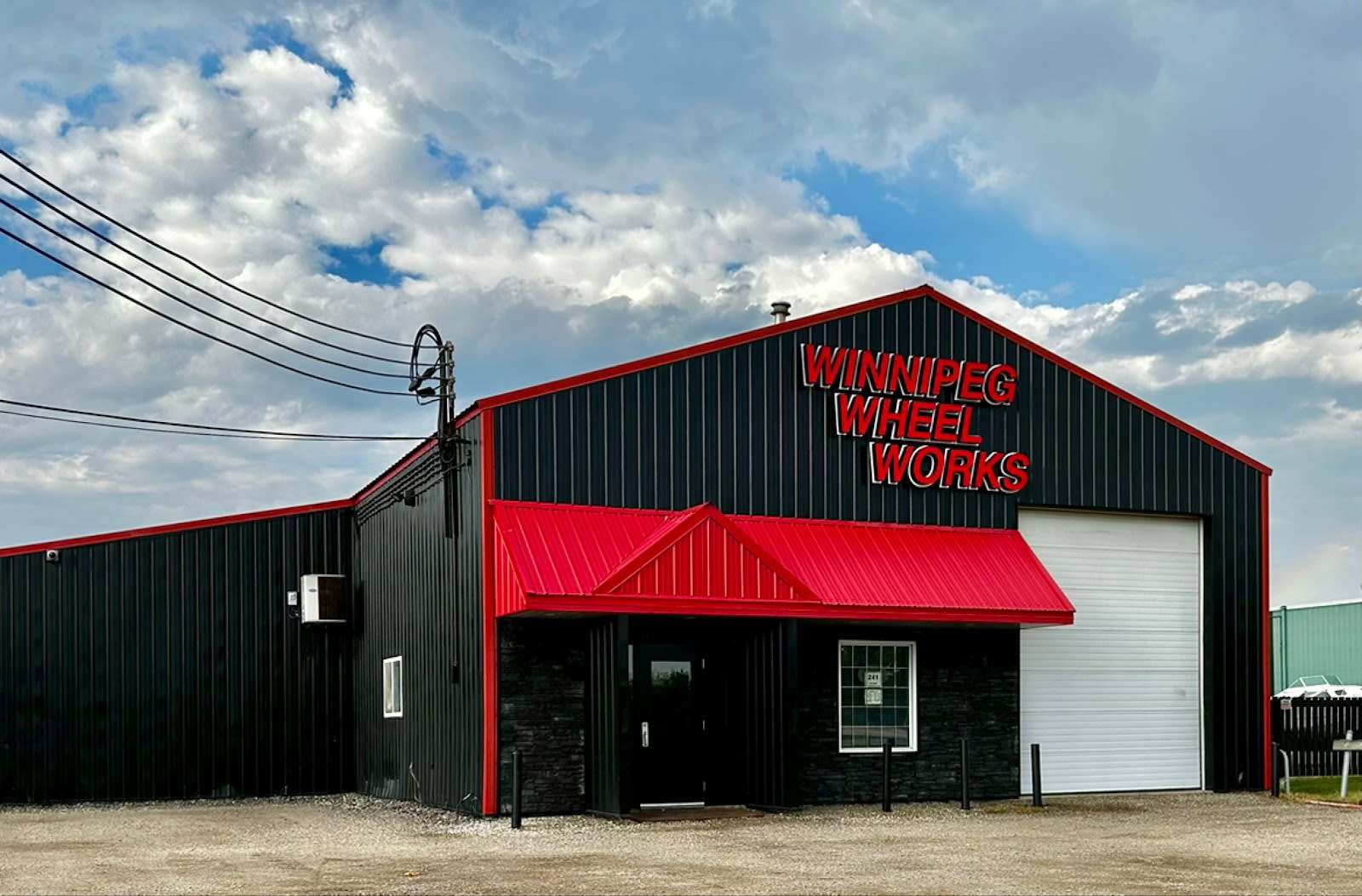 Finished rim detail at Winnipeg Wheel Works, Gunn Road Winnipeg