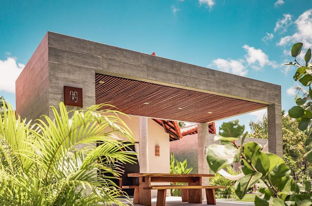 Detalhe de revestimento e acabamento em projeto residencial da Recife Arquitetos