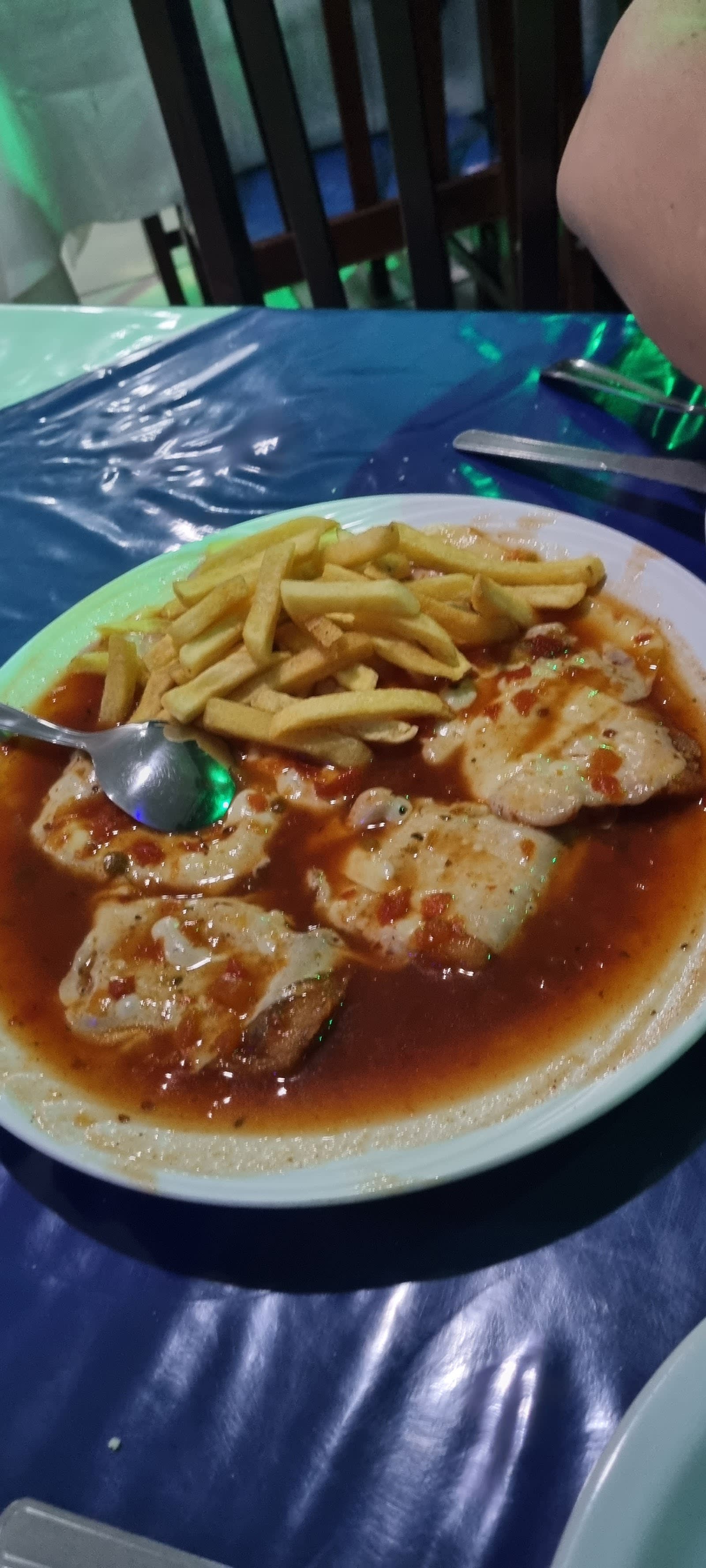 Prato de filé mignon no Restaurante Baianos a Bordo, Jaú
