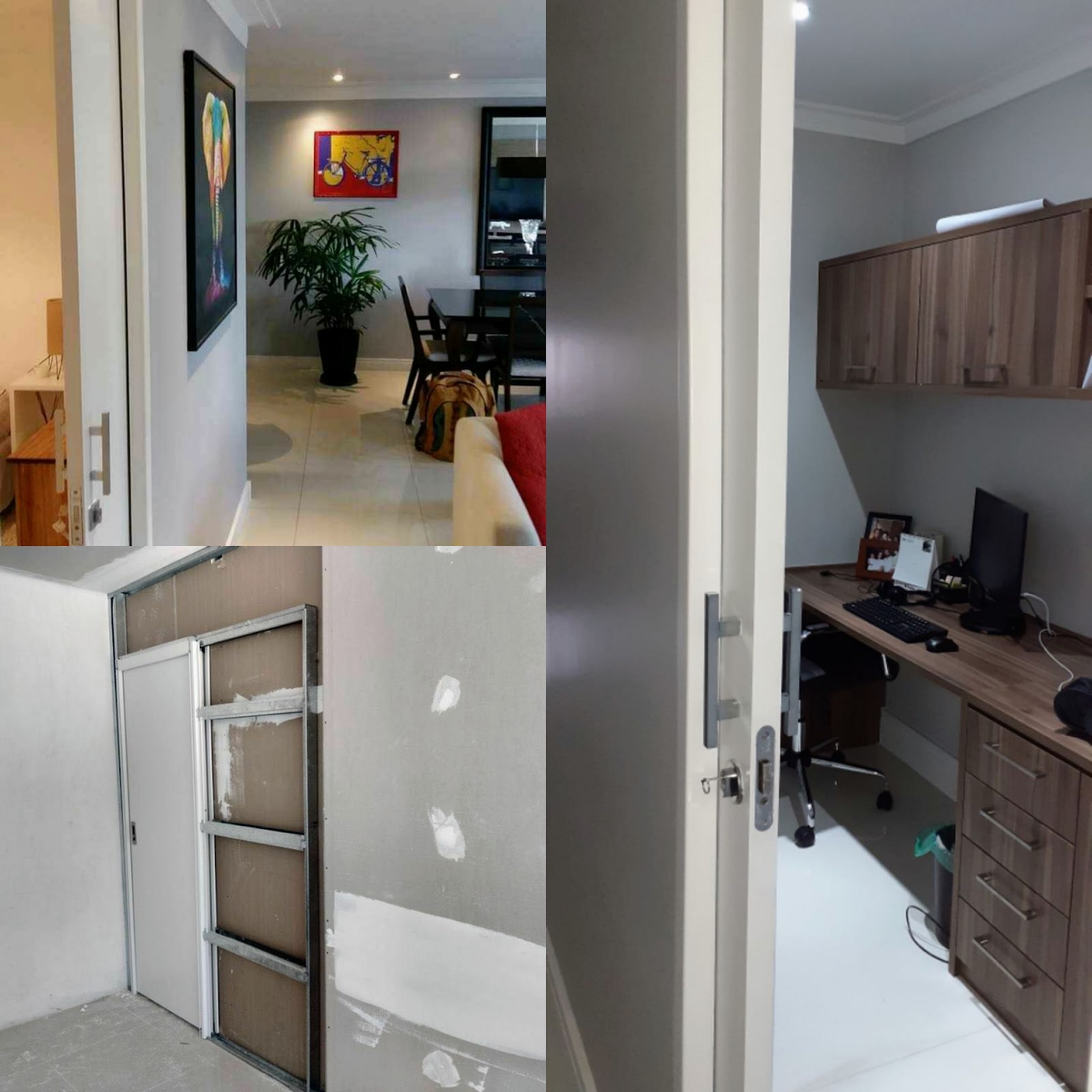 Serviço de drywall em andamento, realizado pela equipe da Drywall & Decor SP em São Paulo