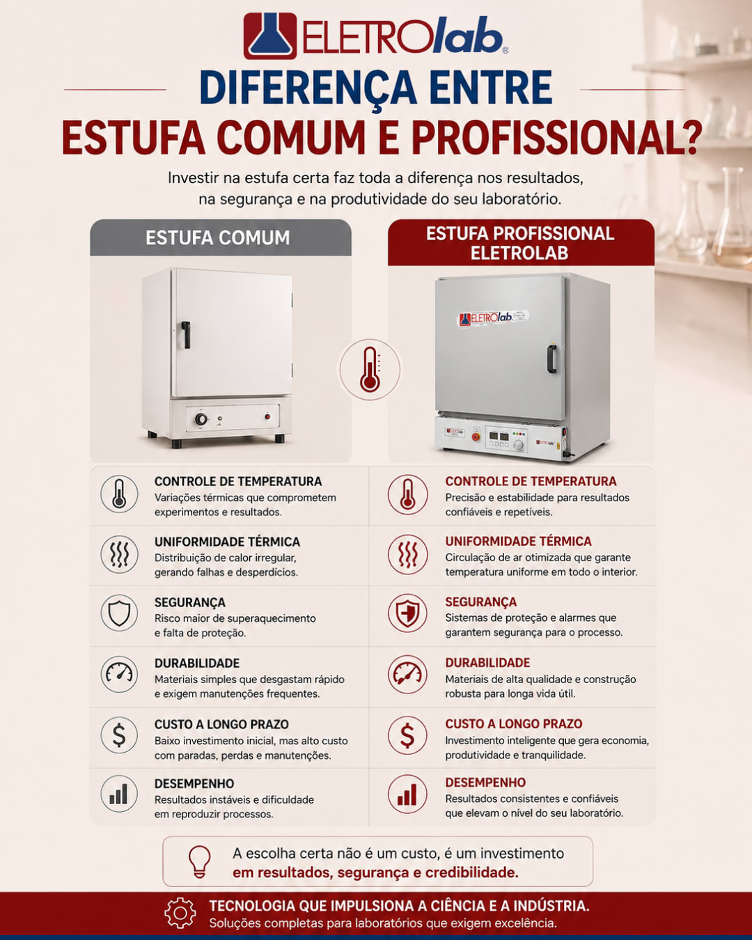 Produtos para laboratório na Eletrolab