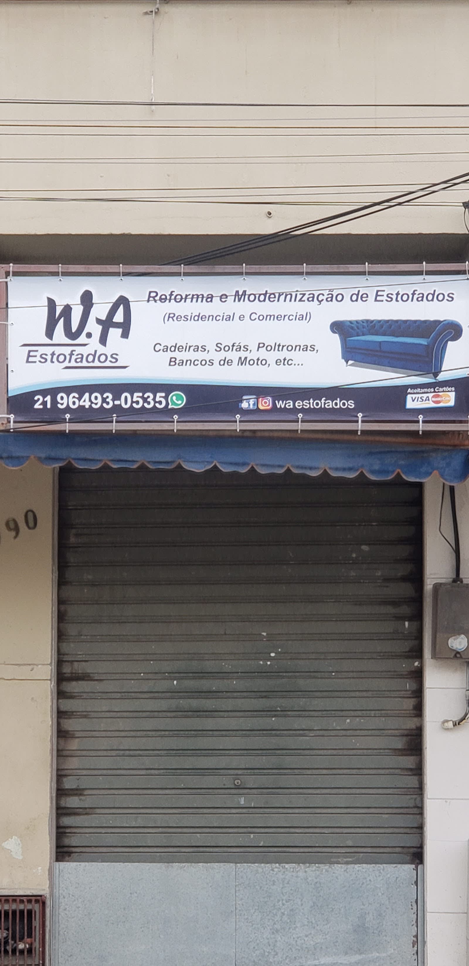 Estofado da W.A Estofados, loja de móveis na Covanca, São Gonçalo – RJ