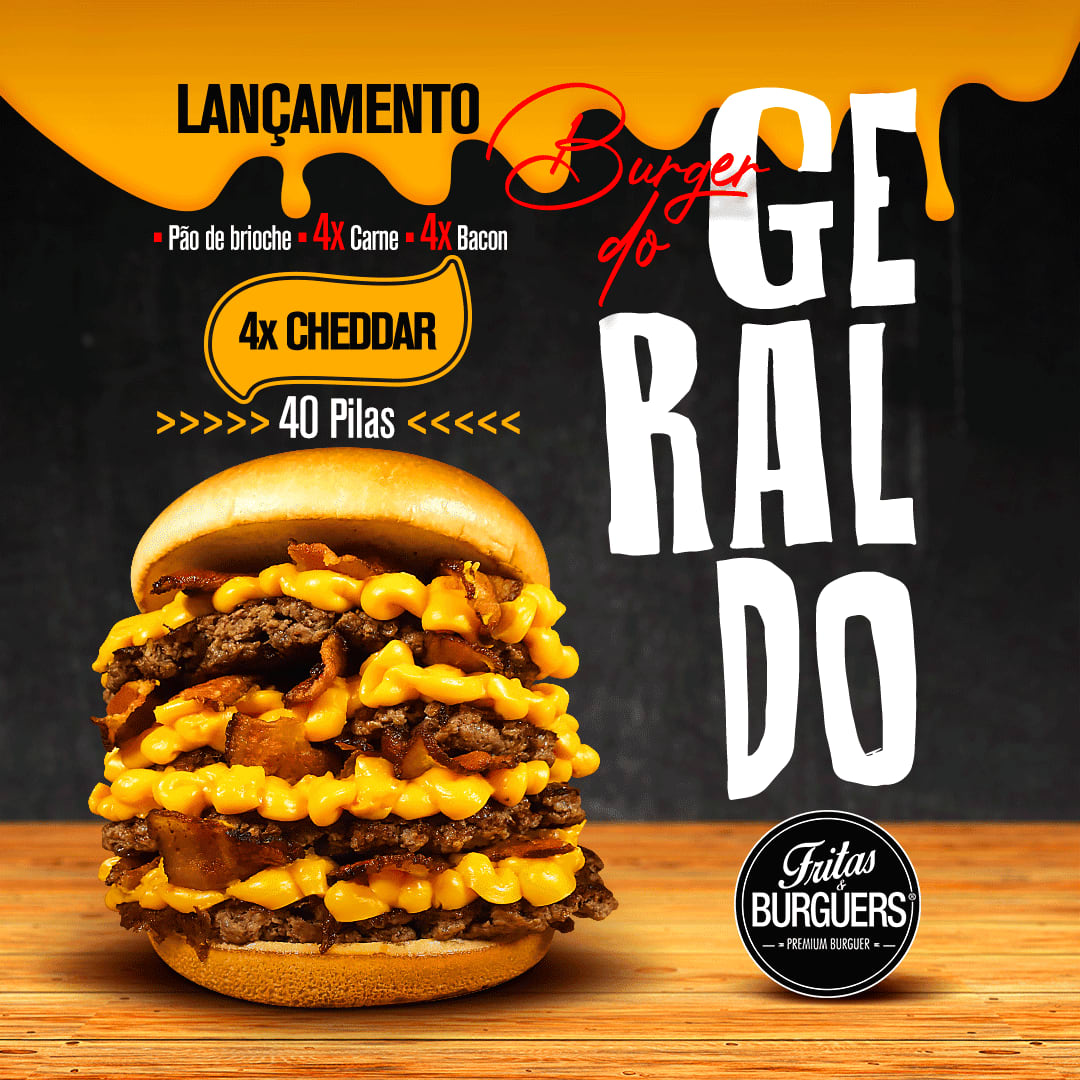 Prato do Fritas e Burguers — hambúrguer artesanal em Jaú-SP