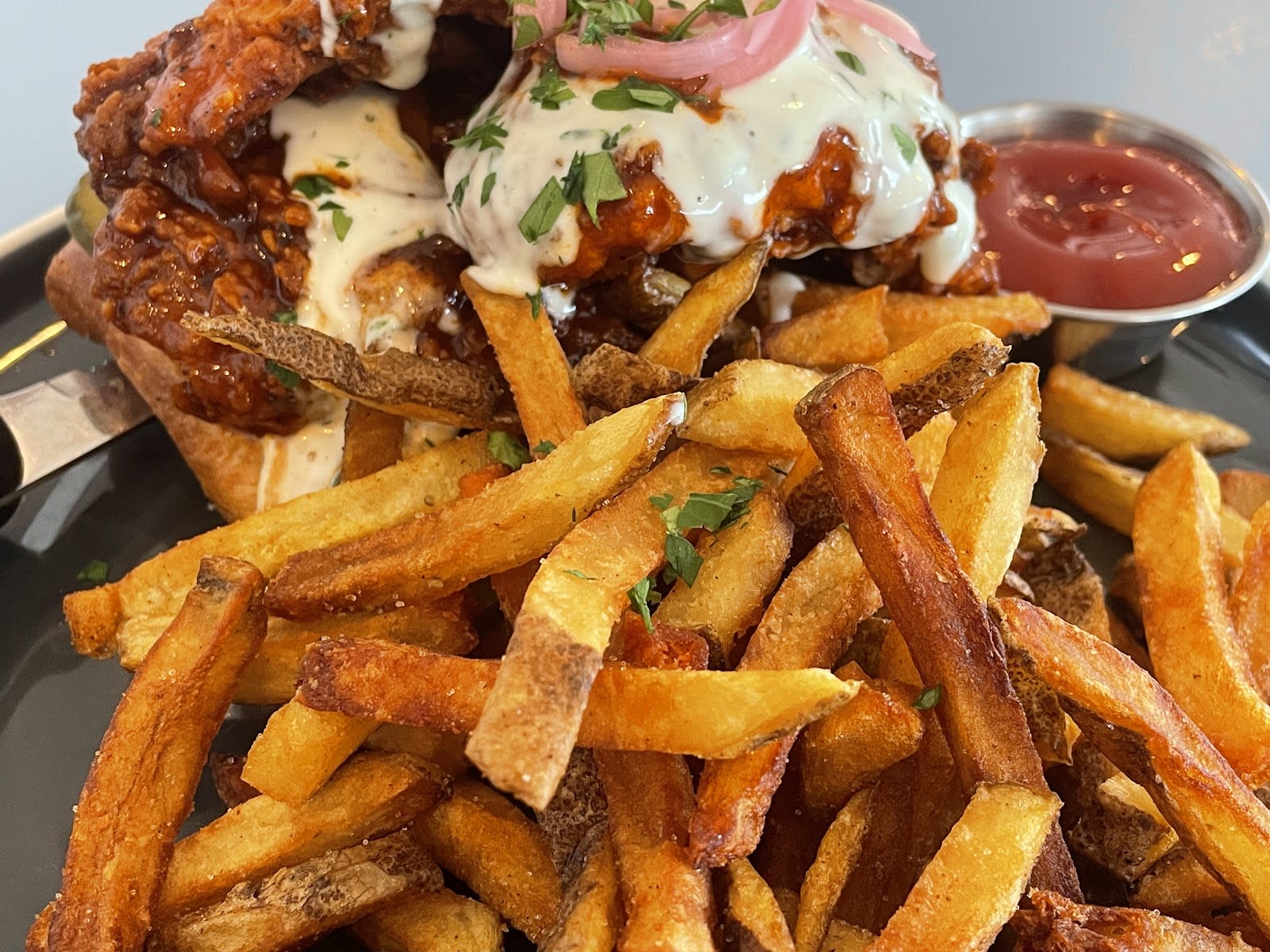 Homemade dish at Dave and LaVerne's Modern Diner, Winnipeg