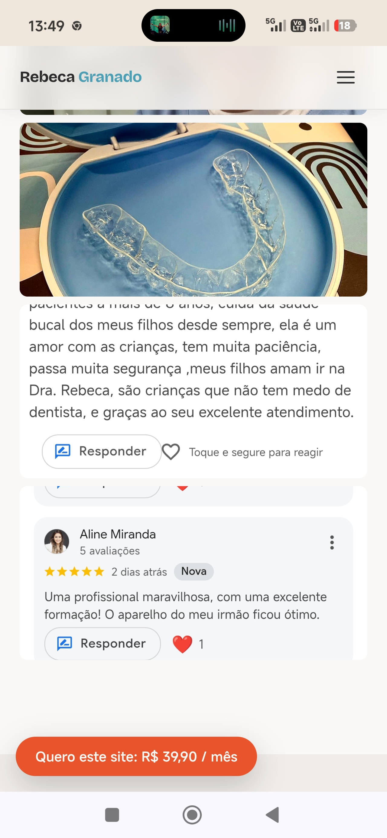 Consultório da Dra. Rebeca Granado, Piracicaba